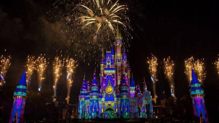 Ã¢Â€ÂœDisney EnchantmentÃ¢Â€Â at Magic Kingdom Park, debuts Oct. 1, 2021, at Walt Disney World Resort in Lake Buena Vista, Fla. The new nighttime spectacular features stunning fireworks, powerful music, enhanced lighting and, for the first time, immersive projection effects that extend from Cinderella Castle down Main Street, U.S.A. (David Roark, photographer) xxMoreDisney2 DisneyÃ‚Â Land Disneyland WaltÃ‚Â DisneyÃ‚Â World coverÃ‚Â story ; text byÃ‚Â JulieÃ‚Â Miller(handout image supplied byÃ‚Â <Sarah.Clarkin@disney.com> for use in Traveller, noÃ‚Â syndication)Ã‚Â SEE FILENAME FOR MANDATORY CREDIT