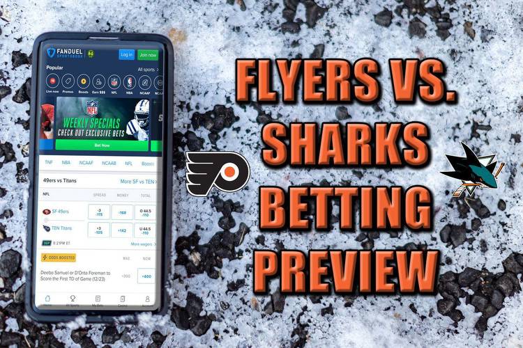 Flyers vs. Sharks Betting Odds, Pick and Prediction (January 8, 2022)