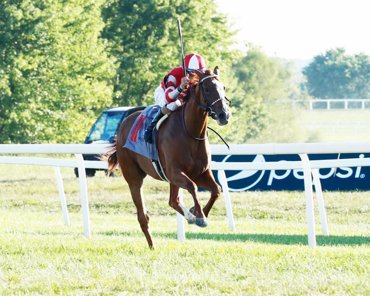 Freydis the Red Rumbles to Victory in Dueling Grounds Oaks