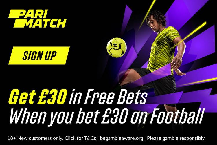 Get £30 welcome bonus when you stake £30 with Parimatch