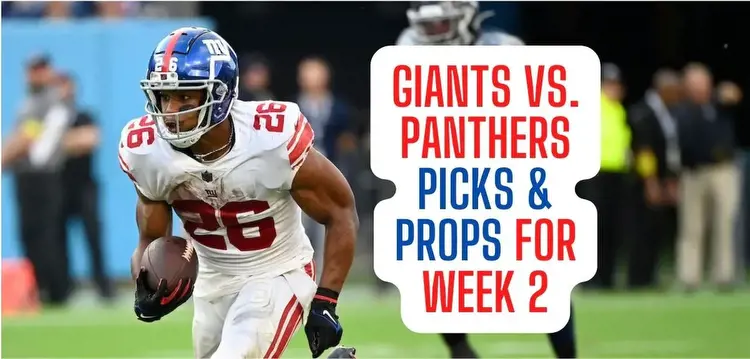 Giants vs. Panthers prop picks: Bet on big days from Barkley, McCaffrey in Week 2