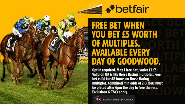 Glorious Goodwood offer: Free bet every day when you bet £5 multiple on Betfair