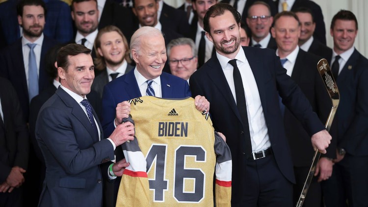 Golden Knights visit White House, President Biden to celebrate Stanley Cup championship