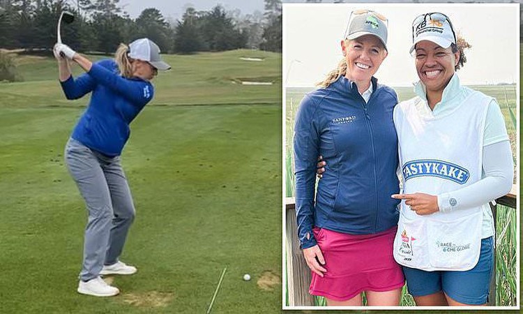 Golfer Amy Olson will play this week's US Open SEVEN MONTHS pregnant