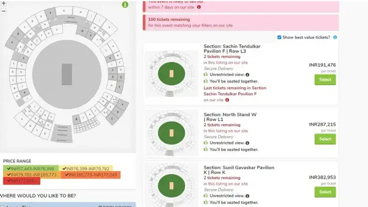 How to buy tickets for India's World Cup 2023 semifinal match?