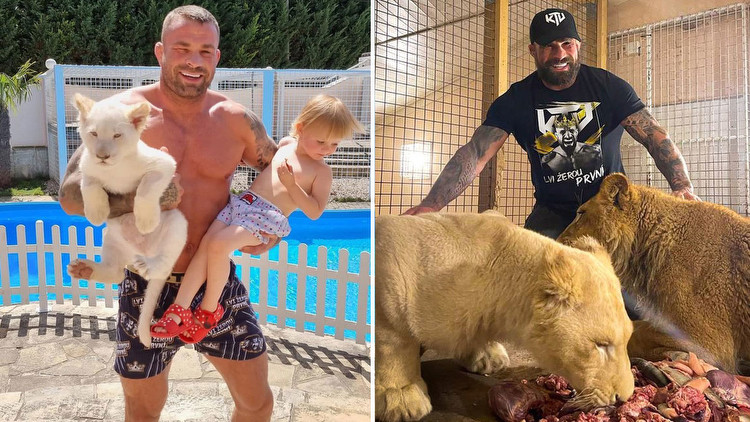 I'm an MMA star and animal lover... I live with lions, crocodiles and even SHARKS with my kids and wife