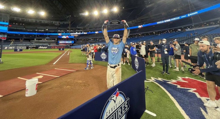 Innisfail’s Nathan Flewelling wins home run derby at Canadian Futures Showcase