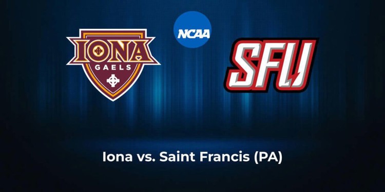 Iona vs. Saint Francis (PA): Sportsbook promo codes, odds, spread, over/under