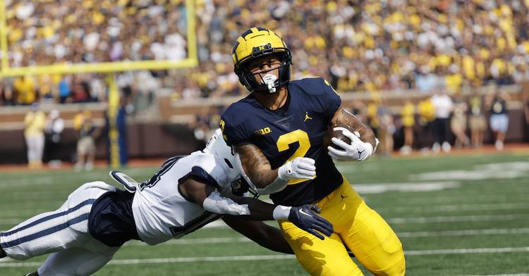 Jim Harbaugh says Heisman candidate Blake Corum can become as good as Frank Gore