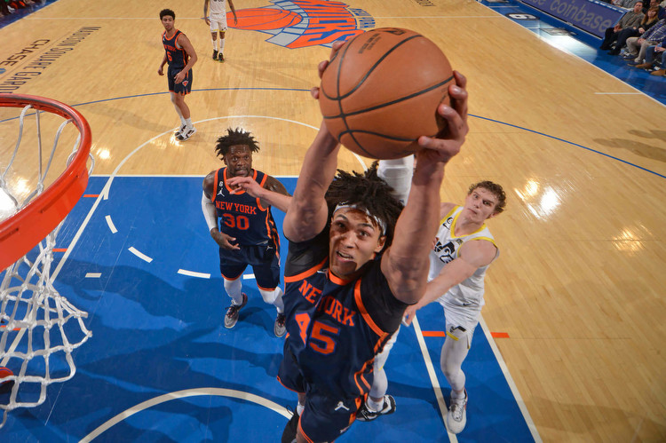 Knicks’ Jericho Sims as a power forward, RJ Barrett’s free-throw climb and more