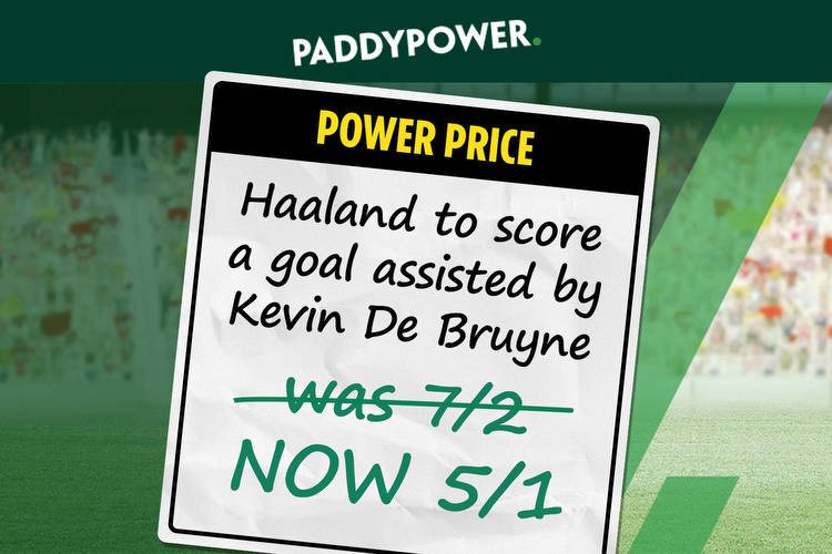 Liverpool v Man City Power Price: Erling Haaland to score assisted by Kevin De Bruyne was 7/2 NOW 5/1 with Paddy Power