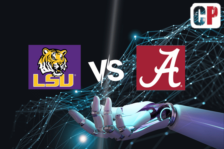 LSU Tigers at Alabama Crimson Tide AI NCAA Prediction 11423