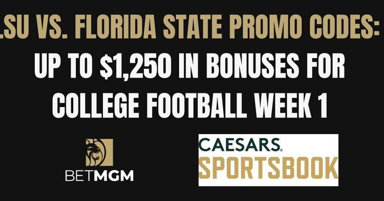 LSU vs. Florida State promo codes: up to $1,250 for Week 1