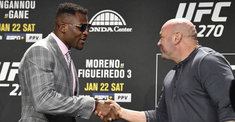 Matt Brown: Francis Ngannou ‘isn’t scared of anyone’ but Dana White knows a lot of people will ‘buy into anything’ he says