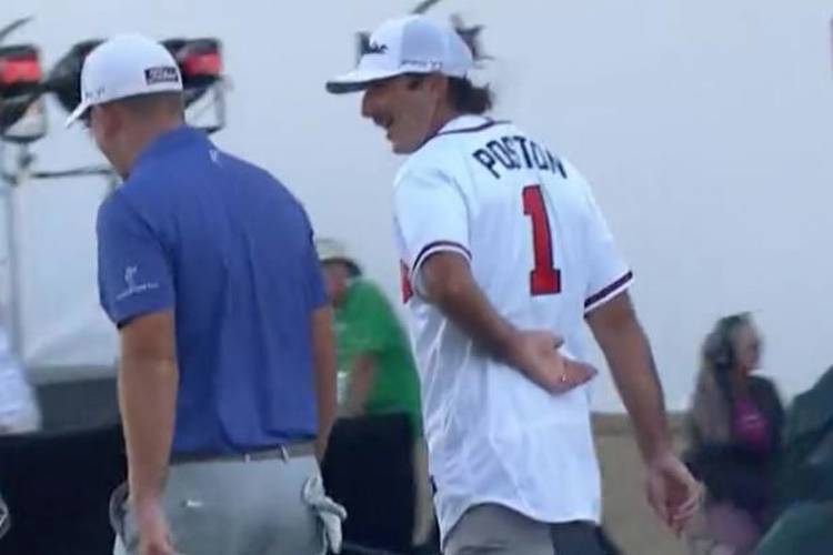 Max Homa (grudgingly) makes good on bet by wearing Braves jersey at WM Phoenix Open