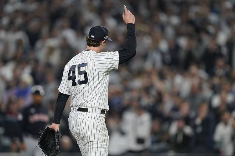 Michael Kay pumps up Yankees’ Gerrit Cole after ALDS Game 1 win