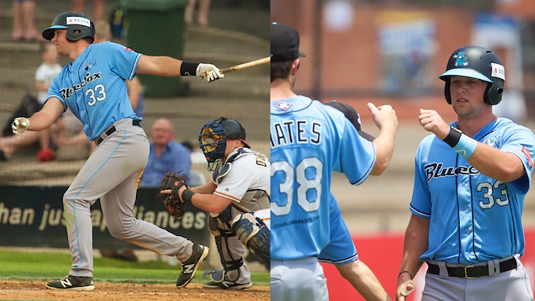 MLB Philadelphia Phillies star Rhys Hoskins played with the Sydney Blue Sox