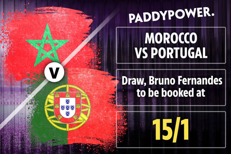 Morocco v Portugal 15/1 Bet Builder tip: Draw and Bruno Fernandes to be carded on Paddy Power