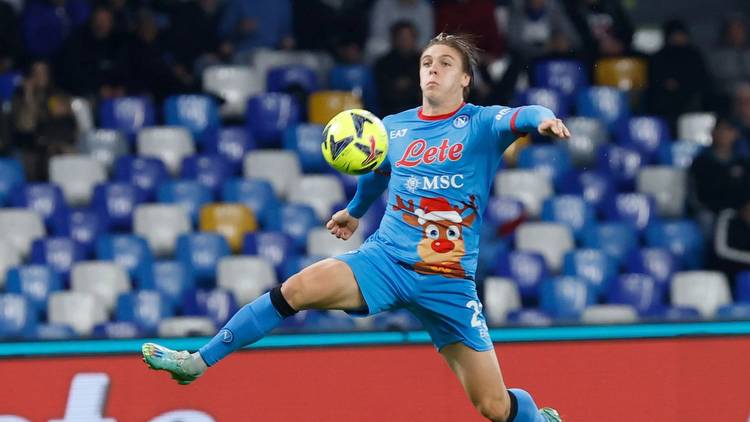 Napoli show off amazing Christmas kit featuring huge Rudolph on iconic Blue shirt as they lock antlers with Villarreal