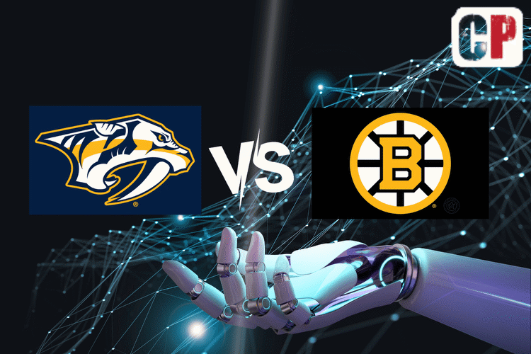 Nashville Predators at Boston Bruins AI NHL Prediction 101423
