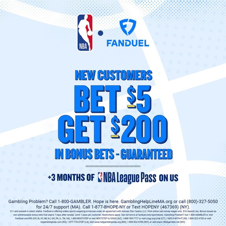 NBA League Pass FanDuel promo: Bet $5, get $200 + 3 months of League Pass