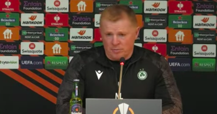 Neil Lennon in knowing Manchester United wink as Omonia boss makes Europa League pledge