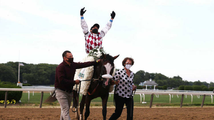New York-Bred Tiz The Law Wins Spectator-Less Belmont Stakes