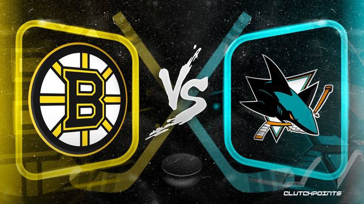 NHL Odds: Bruins-Sharks prediction, pick, how to watch