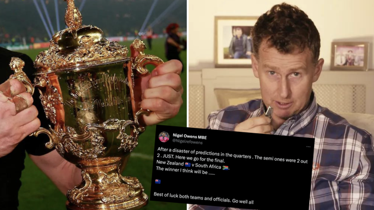 Nigel Owens makes his Rugby World Cup final prediction