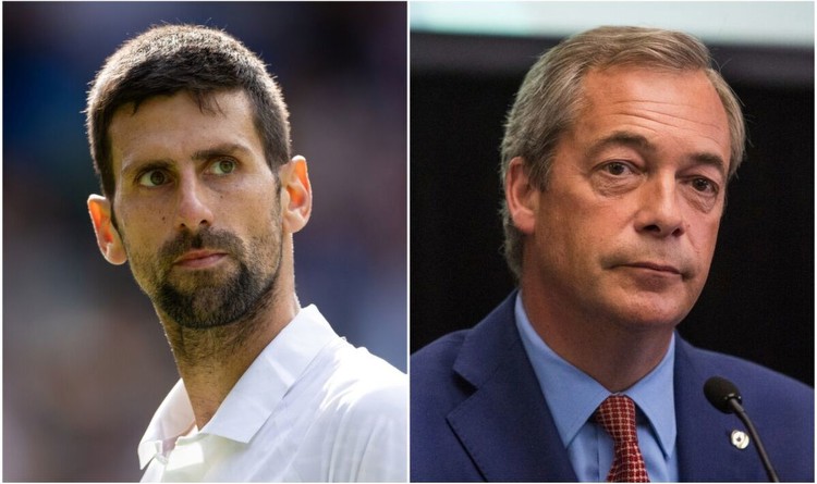 Novak Djokovic crops up in secret Nigel Farage dossier as MPs left infuriated