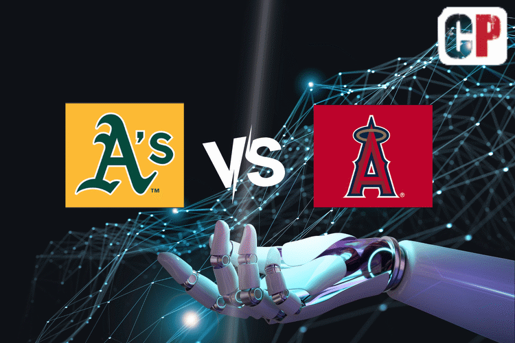 Oakland Athletics at Los Angeles Angels AI MLB Prediction 42723
