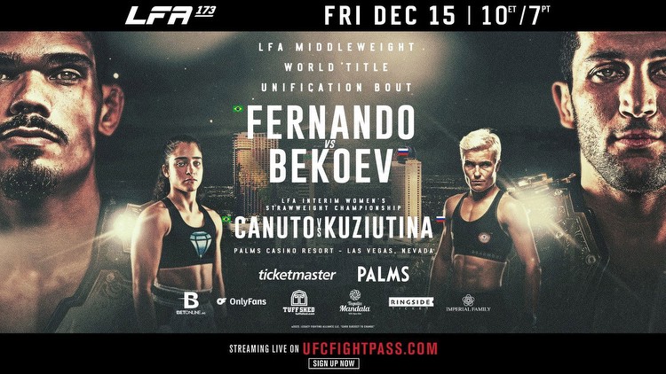 Opening Betting Odds for LFA 173: Fernando vs. Bekoev