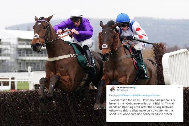 Paul Nicholls hits out at ‘insane’ new whip rules as racing civil war breaks out