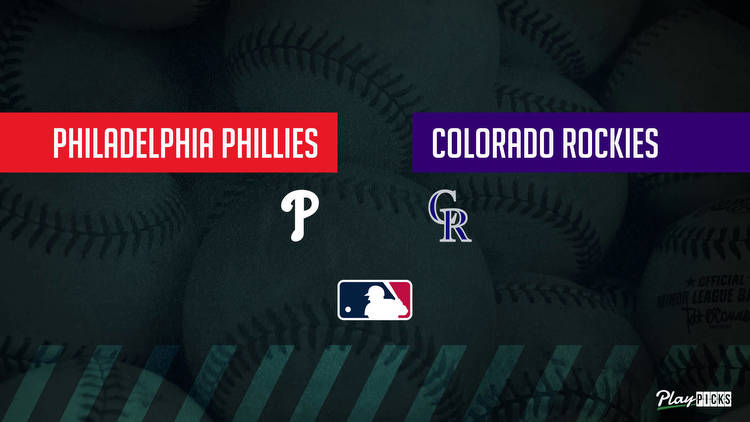 Phillies Vs Rockies: MLB Betting Lines & Predictions