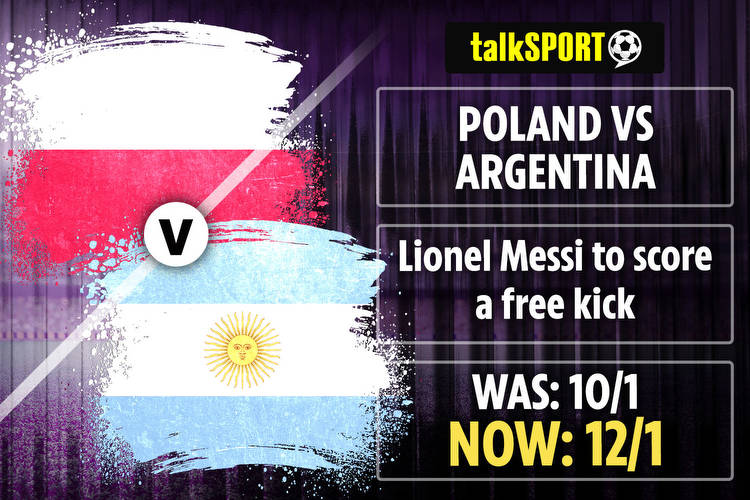 Poland v Argentina: Bet £10 on Messi to score a free kick at boosted odds and get £30 in free bet with talkSPORT BET
