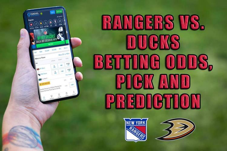 Rangers vs. Ducks Betting Odds, Pick, and Prediction (January 8, 2022)