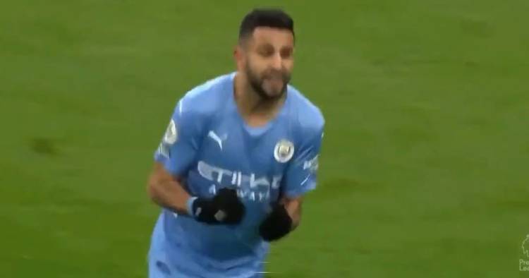 Riyad Mahrez sends fans into raptures by celebrating 'so hard' against old club Leicester