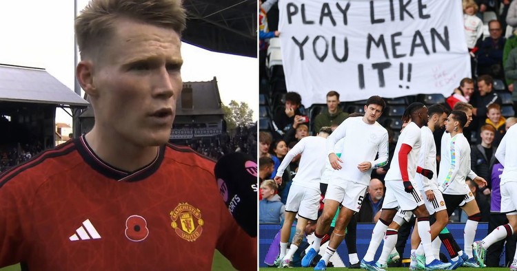 Scott McTominay's private message to Man Utd teammates after furious fan banner spotted