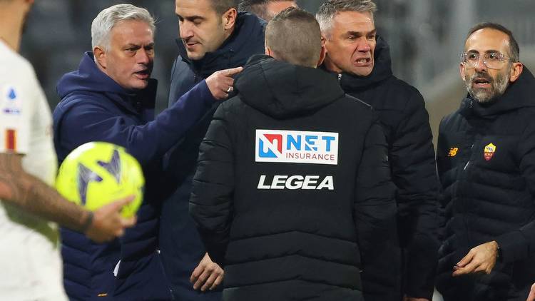 Serie A referee reportedly SACKED after bust-up with Jose Mourinho as vague explanation given
