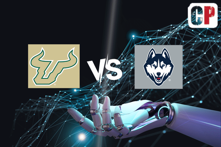 South Florida Bulls at UConn Huskies AI NCAA Football Prediction 10/21/2023