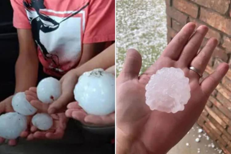 Storms drop tennis ball-sized hail over Plains during first evening of a multiday severe weather event