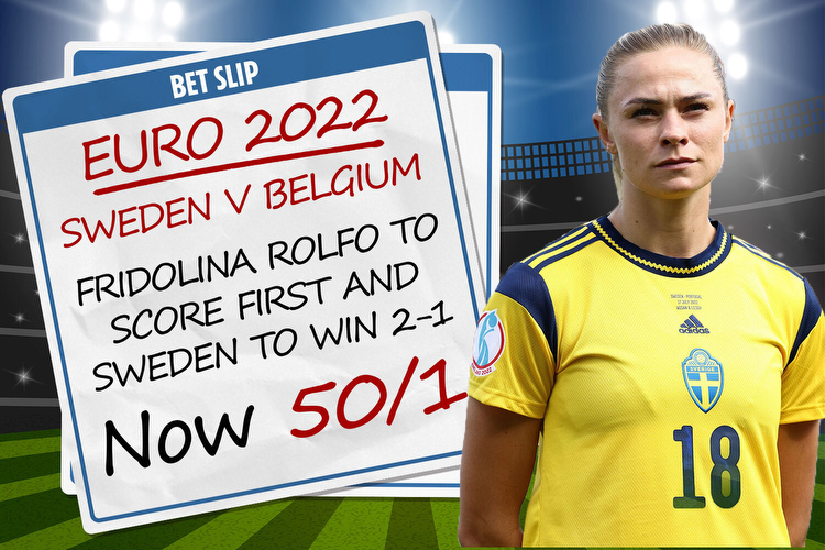 Sweden v Belgium: Get Fridolina Rolfo to score first and Sweden to win 2-1 at 50/1 with Sky Bet