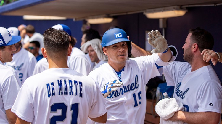 Team Israel's Richard Bleier, Danny Valencia in World Baseball Classic