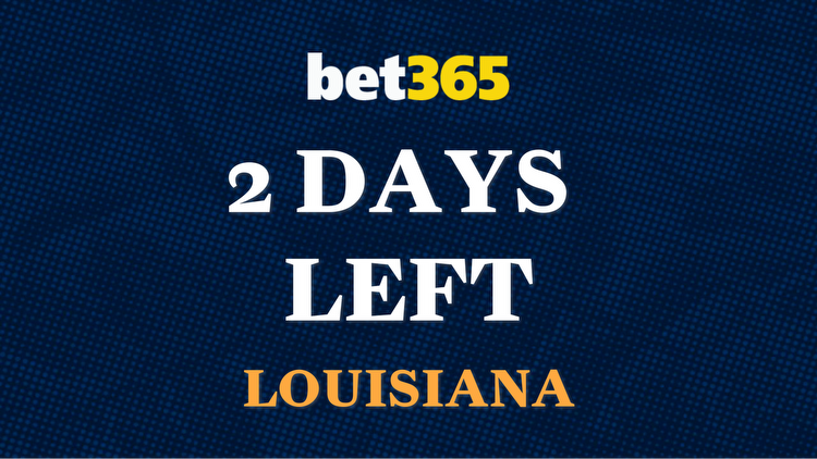 The $365 Louisiana bet365 bonus code will expire in two days (Dec. 12)