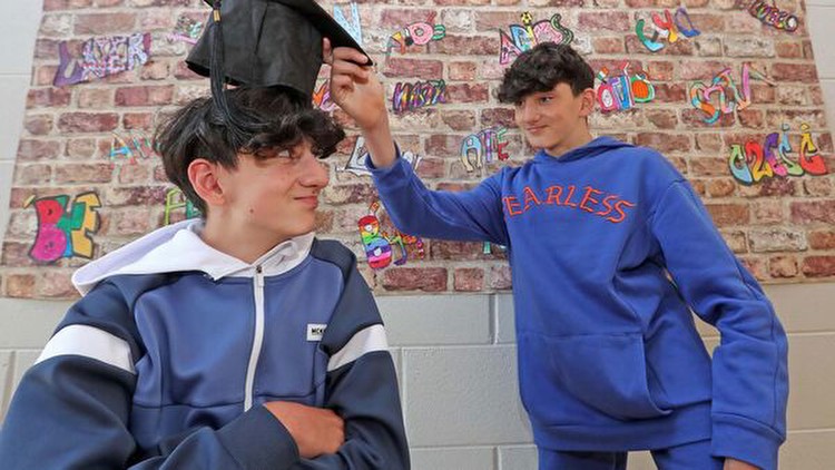 'They have beaten all the odds': Cork's Benhaffaf twins graduate from primary school