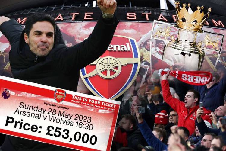 Tickets for Arsenal's final game of season vs Wolves in race for Prem title selling for £53k EACH.. and fans LOVE it