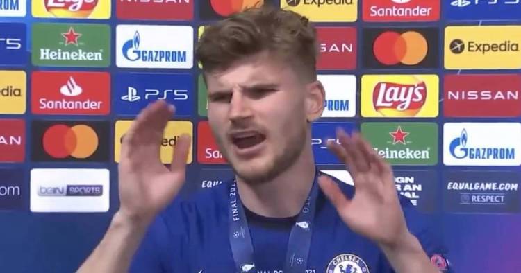 Timo Werner brilliantly shuts down reporter for "confusing question" after Chelsea's win
