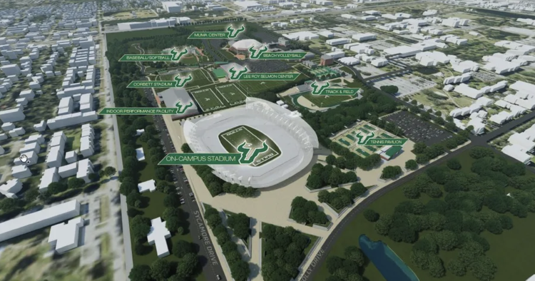 USF’s $340 million football stadium plan gets committee approval