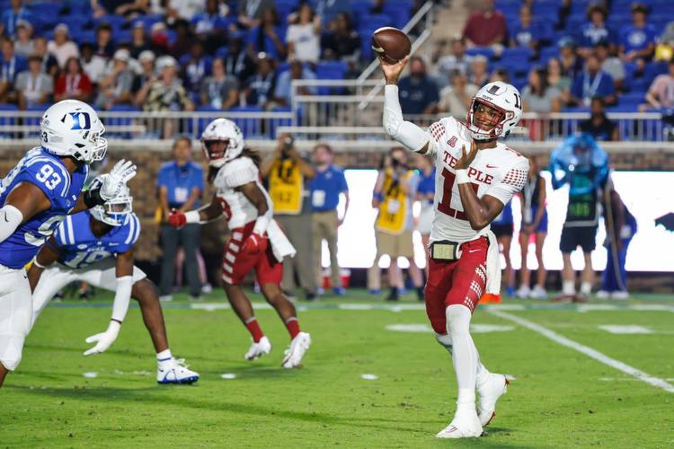 Week 2: Temple vs Lafayette 9/10/22 College Football Picks, Predictions, Odds