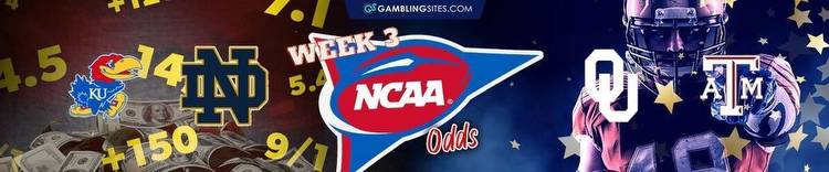 Week 3 College Football Odds with Picks and Predictions (2022)